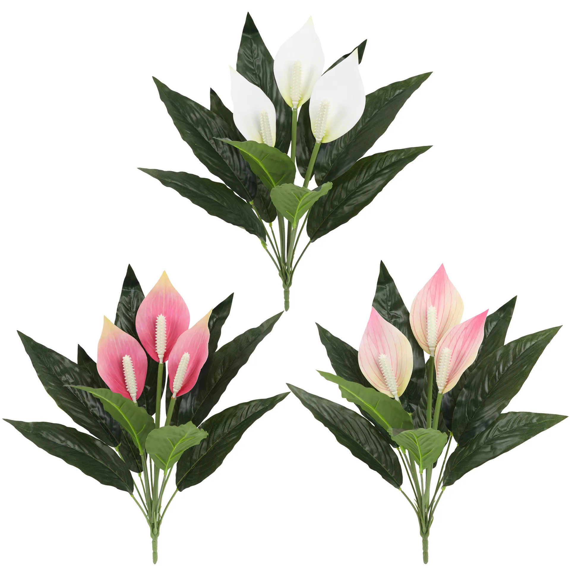 

Simulated White Palm Leaf Plant Bundle Artificial Home Outdoor Fake Flowers Arrangement Shooting Props Decoration Wholesale