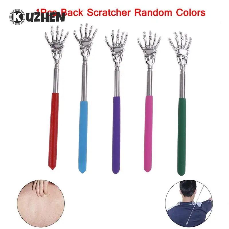 

Stainless Steel Back Scratcher Telescopic Scratching Backscratcher Massager Kit Back Scraper Extendable Telescoping Itch Random