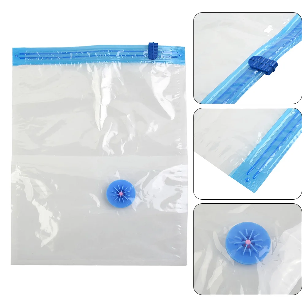 Transparent Vacuum Bag Vacuum Storage Bags With Valve Transparent Travel Seal Packet Organizers For Towel Cloth