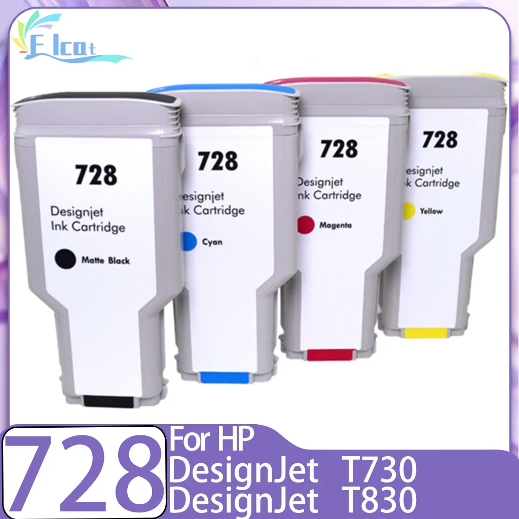 

728 Совместимый картридж 130 мл 300 мл для HP 728 Чернильный картридж F9J68A F9J67A F9J66A для принтера HP DesignJet T730 T830