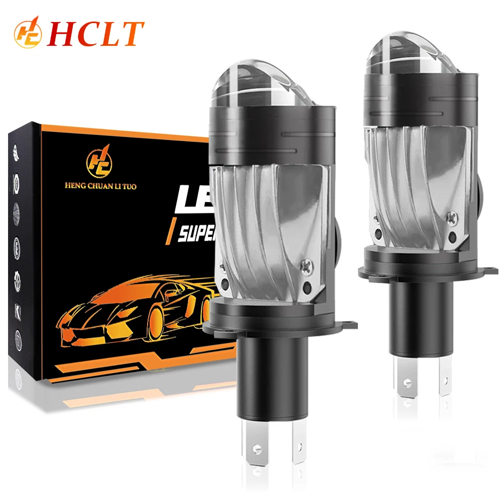 Bi LED Projector Lens H4 Car Headlight Bulbs 1200000LM 1300W CANBUS Plug&Play Wireless Hi/Lo Beam Mini Lamp For Auto Motorcycle