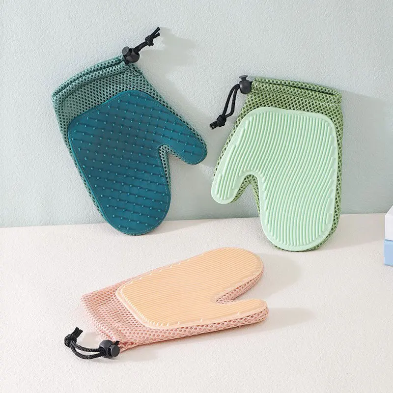 

New Grooming Gloves Pet Comb Silicone Floating Hair Remover Pet Gloves Clothing Brush Dog Bathing Supplies Cleaning