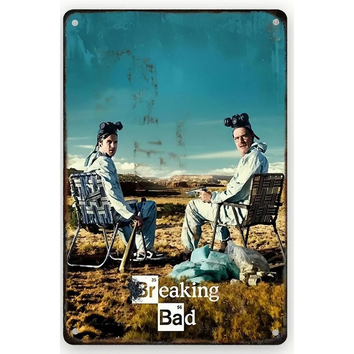 Vintage Metal Tin Signs Breaking Movie Wall Art Posters Plate Wall Decor for Home Film Bars Man Cave Cafe Clubs Garage Retro