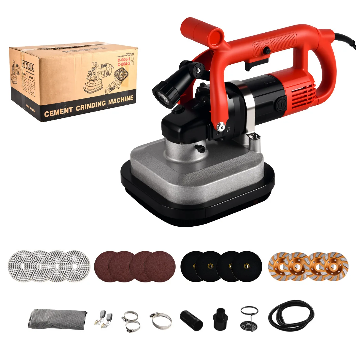 Machine Concrete Pavement Grinder Dust Free Polishing Coarse Grinder Milling Machine