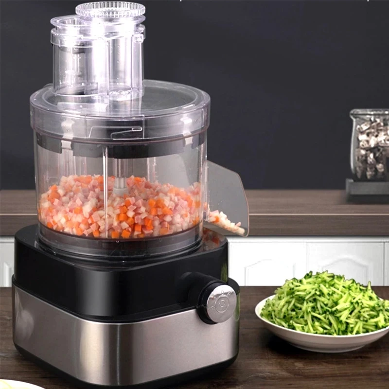 Cortador de legumes elétrico moedor de carne comercial doméstico pequeno automático multi-função de corte artefato 220v