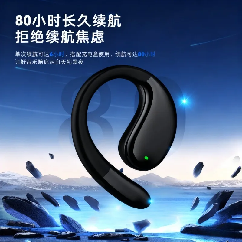 سماعة رأس لاسلكية OWS سماعات أذن مفتوحة مزودة بتقنية البلوتوث 5.4 ENC مزودة بخاصية إلغاء الضوضاء وميكروفون IPX3 مقاوم للغبار للجري والتمرين #5