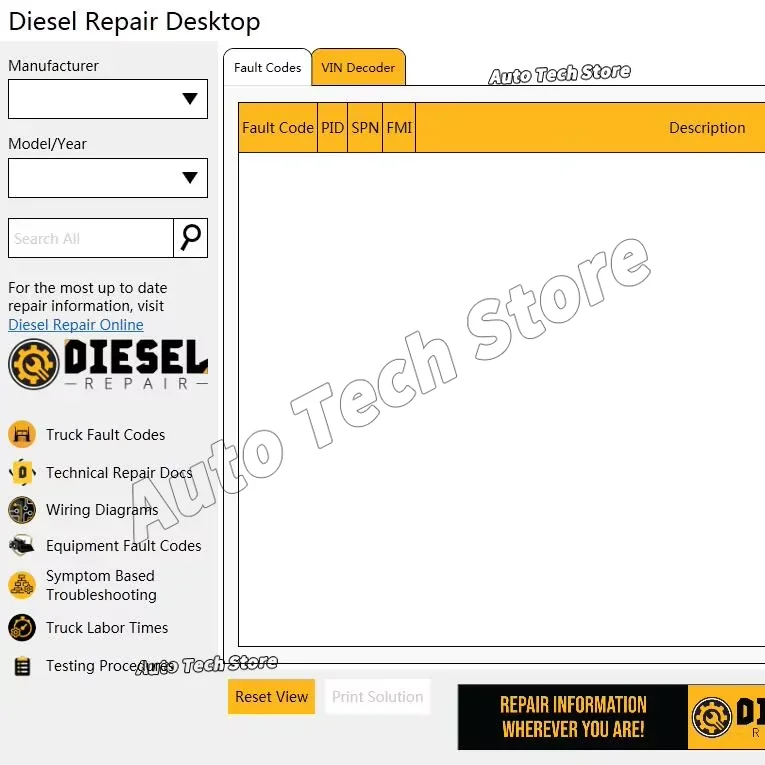 2023 Diesel Repair Desktop DTC Solutions Professional Version 2.9.98 with Keygen +Diesel Explorer - Fault Code Info- VIN Decoder