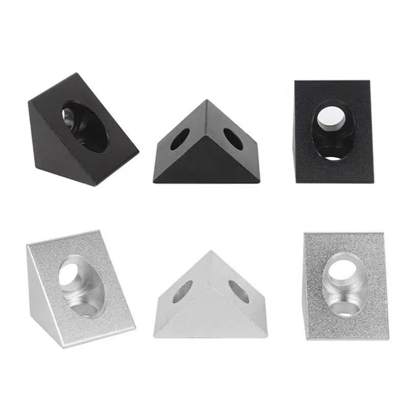 4 قطعة 90 درجة زاوية الزاوية موصل 2020 كتلة الألومنيوم ل V-Slot/C-Beam الألومنيوم النتوءات الشخصي أجزاء الطابعة ثلاثية الأبعاد