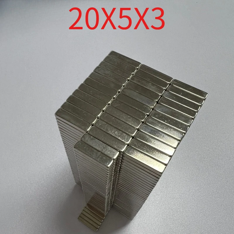10pcs/lot 20X5X3mm rectangular magnet 20*5*3mm magnetic steel