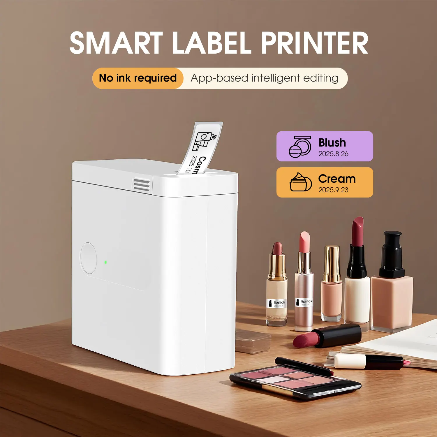 Mini Handheld Thermal Label Maker - Portable Bluetooth Sticker Printer for Quick, On-the-Go Labeling