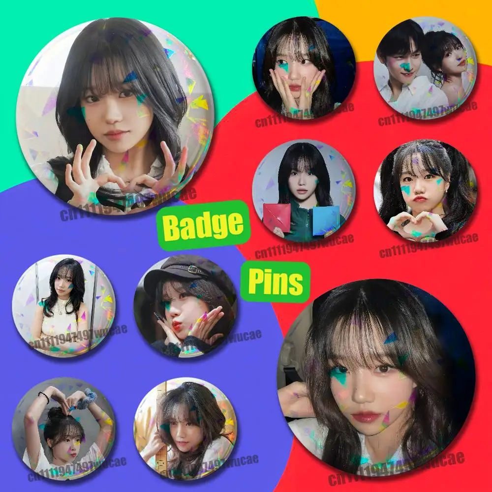 For J-Jo Yuri Yu ri Badge Case Custom Pin Insignia Emblem Round Clothes Brooch Button Laser Cover