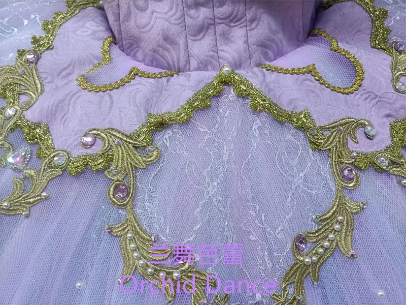 Fine Pattern High Quality Professional Custom Size Classical Adult Girls Lilac Bird Ballet Tutu Costumes