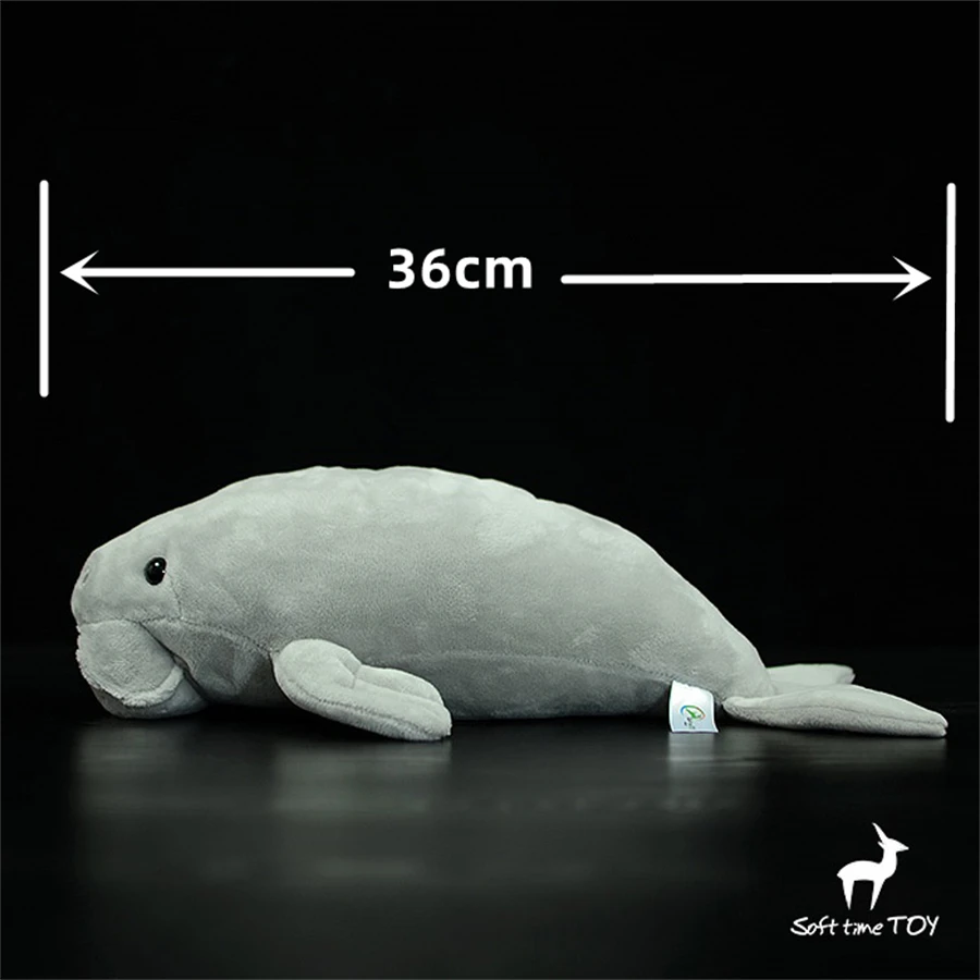 Manatee High Fidelity อะนิเมะน่ารัก Dugong Plushie Sea Cow ของเล่นตุ๊กตาสัตว์ที่มีชีวิตชีวาจำลองตุ๊กตาตุ๊กตาคาวาอิของเล่นของขวัญเด็ก