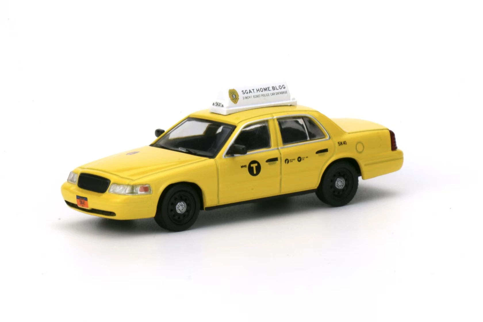 596 MODEL 1: 64 CV NEW YORK TAXI LIVERY ALLOY CAR MODEL