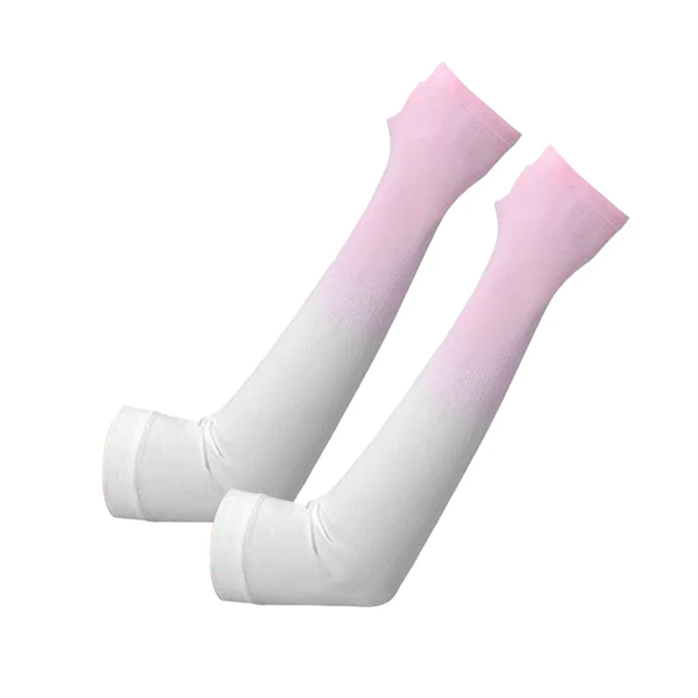 

1pair Portable UPF 50+ Arm Covers Breathable Elastic Compression Sleeve UV Protection Cooling Arm Sleeves Summer