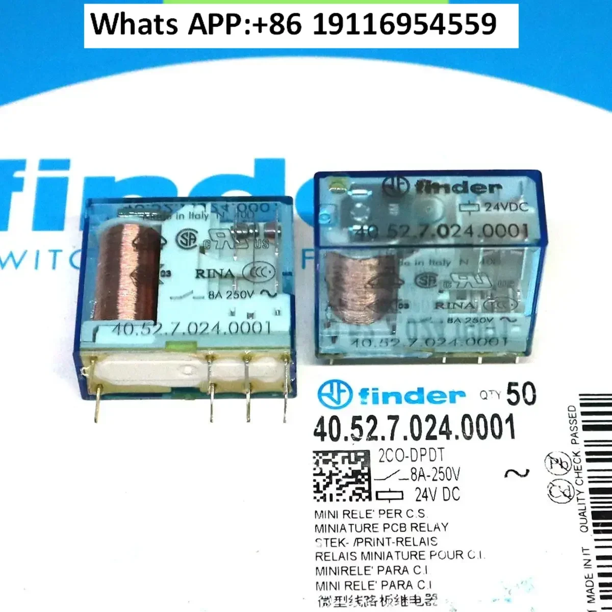 

Новое оригинальное реле Finder/Type 40.52S DC24V 40.52.7.024