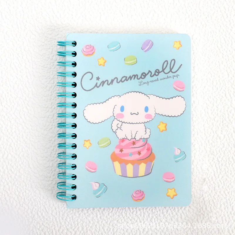 Stock Ins Style Creative Sanrio Series Cartoon Kuromi Hellokitty Coil Book Cute Girl Heart Notebook Waterproof And Oil Resistant