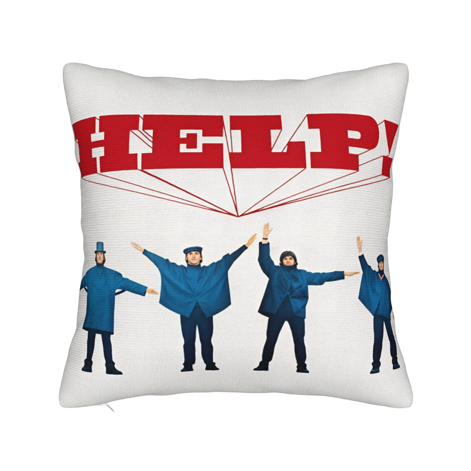 Beatled Music Pillow Cover  Cute Funny Pillow Case For Sofa Bedroom Home Decor Graphic Cushion Cover Gift