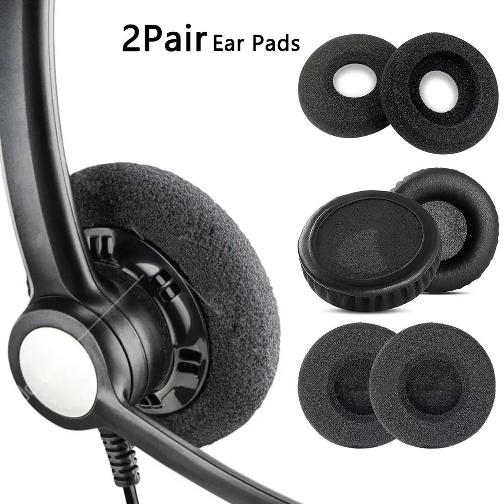 2Pair Replacement foam Ear Pads pillow Cushion Cover  for Plantronics C3225 3220 320/3210 H251/261 Headphone Headset EarPads