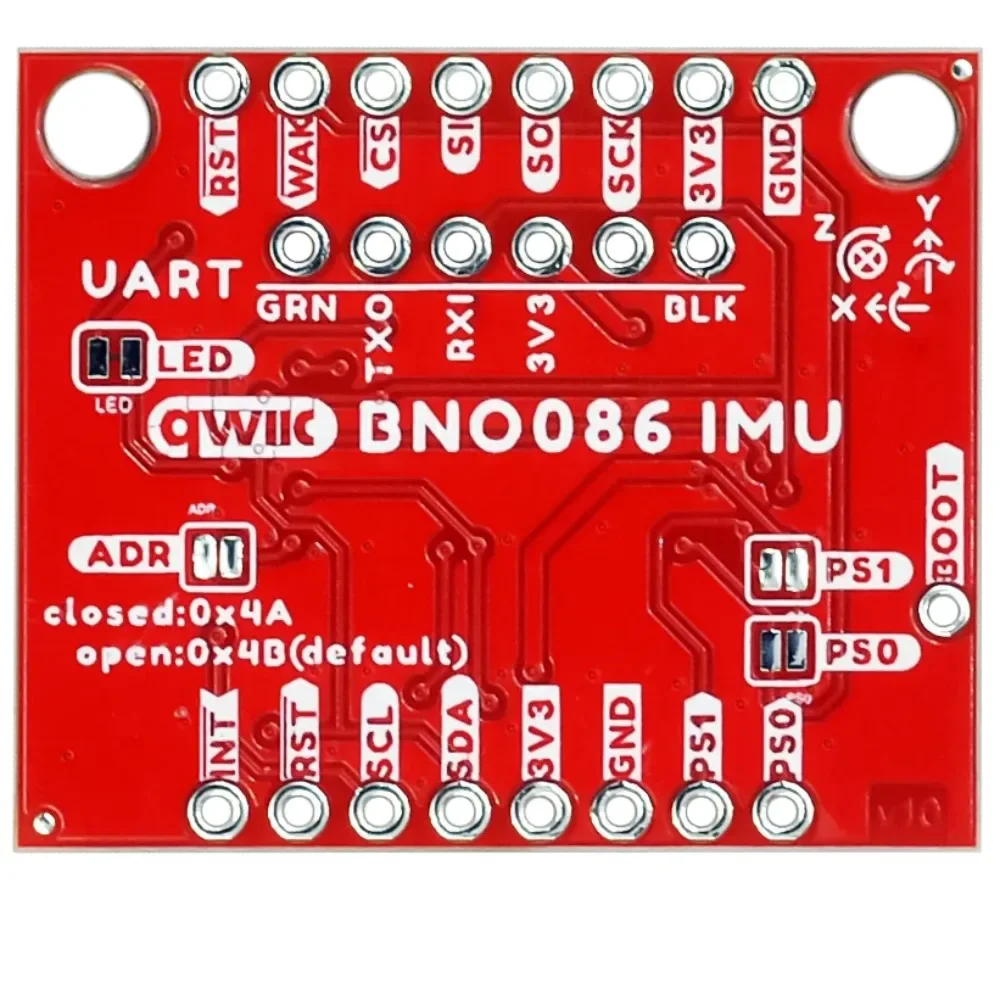 VR IMU Breakout Board - BNO086 Qwiic Triaxial Accelerometer Gyroscope Magnetometer for Motion Tracking And Orientation Sensing