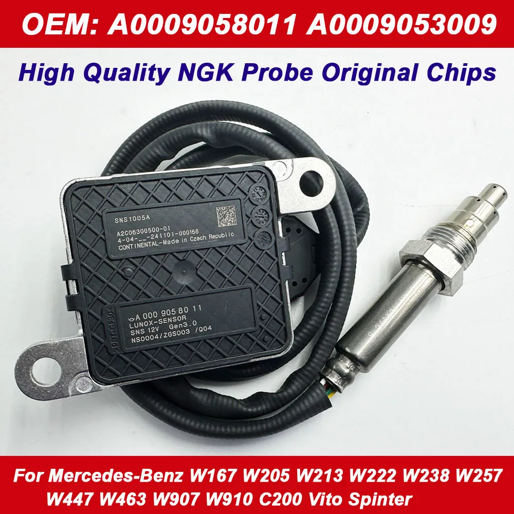 HighQuality NOX Sensor A0009058011 for Mercedes-Benz W205 W213 W222 W238 W257 W447 Vito Sprinter 0009058011 A0009053009 SNS1005A