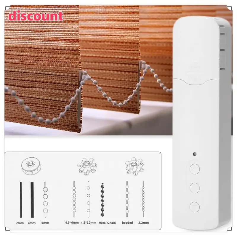 

Excellenttqualityy-Tuya Wifi M616EGWT Smart Electric Curtain Motors Chain Roller Blinds APP Voice Control For Alexa Google Home