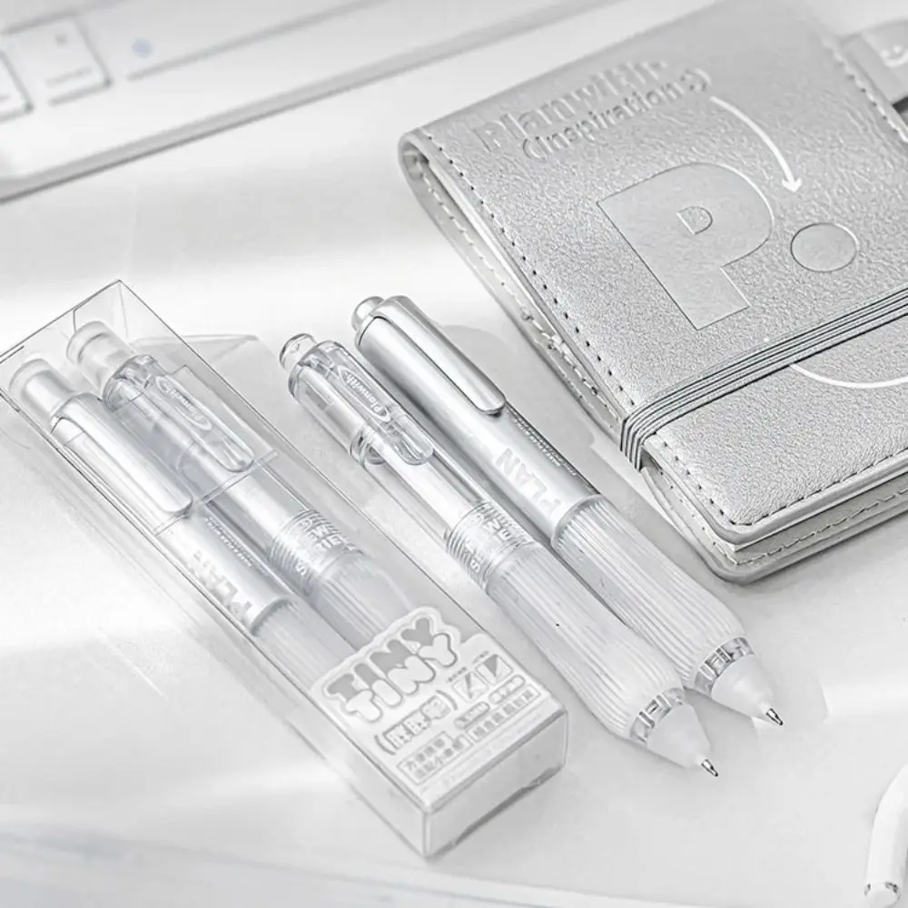2 pcs Novelty Press Tiny Gel Pens Set ABS Multifunction Student Writing Pen Sign Pen Retractable Gel Pen Smooth Writing