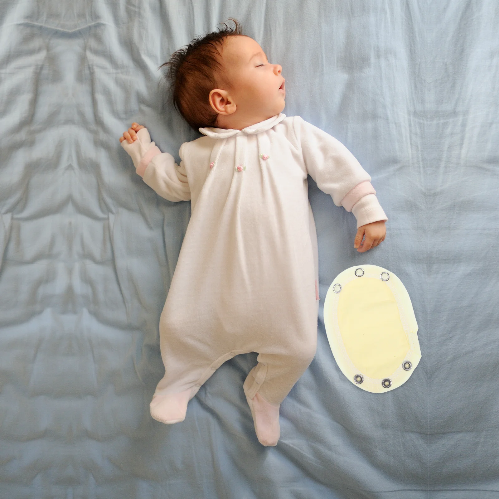 ชุดบอดี้สูทแบบยืดได้สำหรับเด็กทารก ชุดจั๊มสูทผ้าฝ้ายสีเหลือง ขยายฟิล์ม นุ่มสบายสำหรับเด็กชายและเด็กหญิง 0-3 ปี