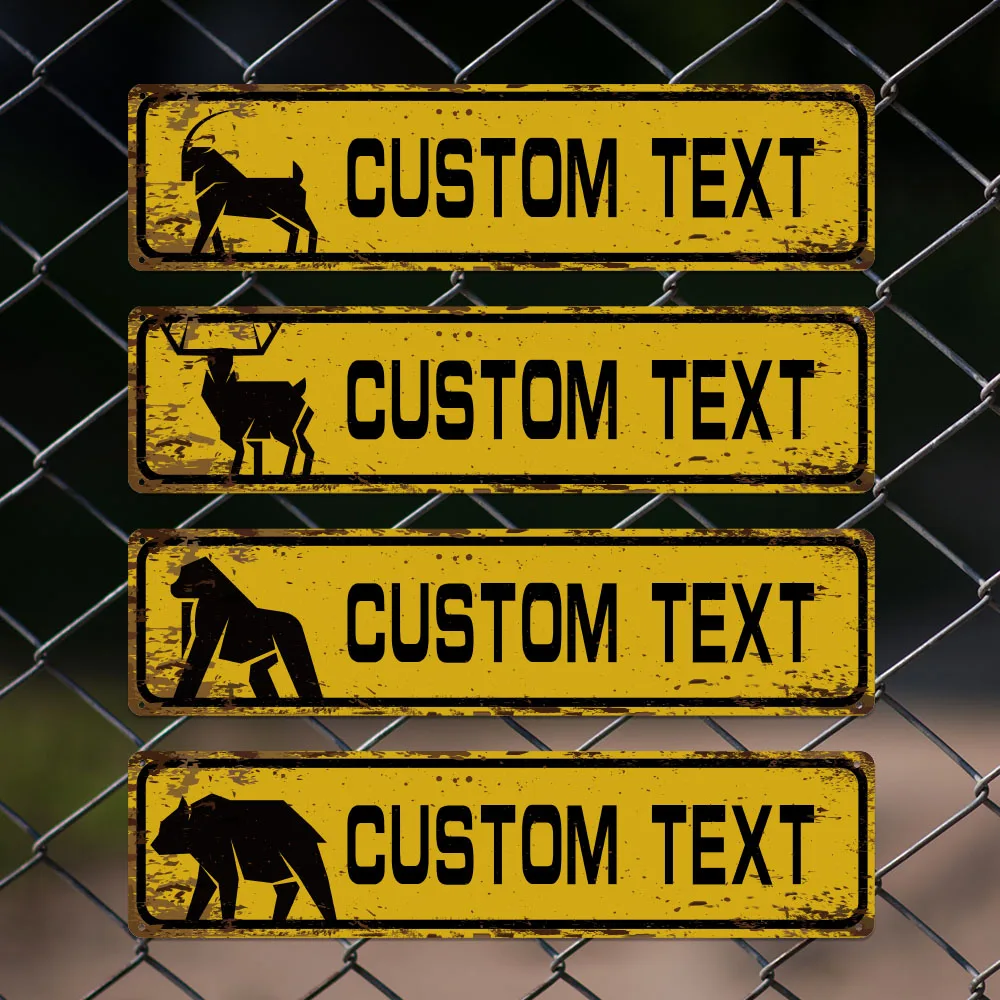 1pc Personalized Custom Metal Street Sign Custom Road Metal Signs for Wall Bathroom Decor Gifts Office Bar Sign Decorative yard