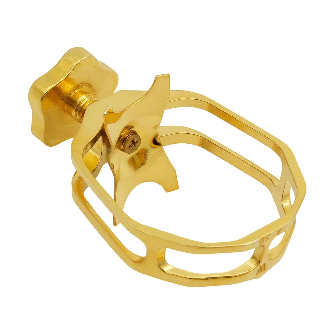 Raw Copper Alto Sax Mouthpiece Cutout Skeleton Ligature + Long Profile Cap Alto Saxophone Parts & Accessories