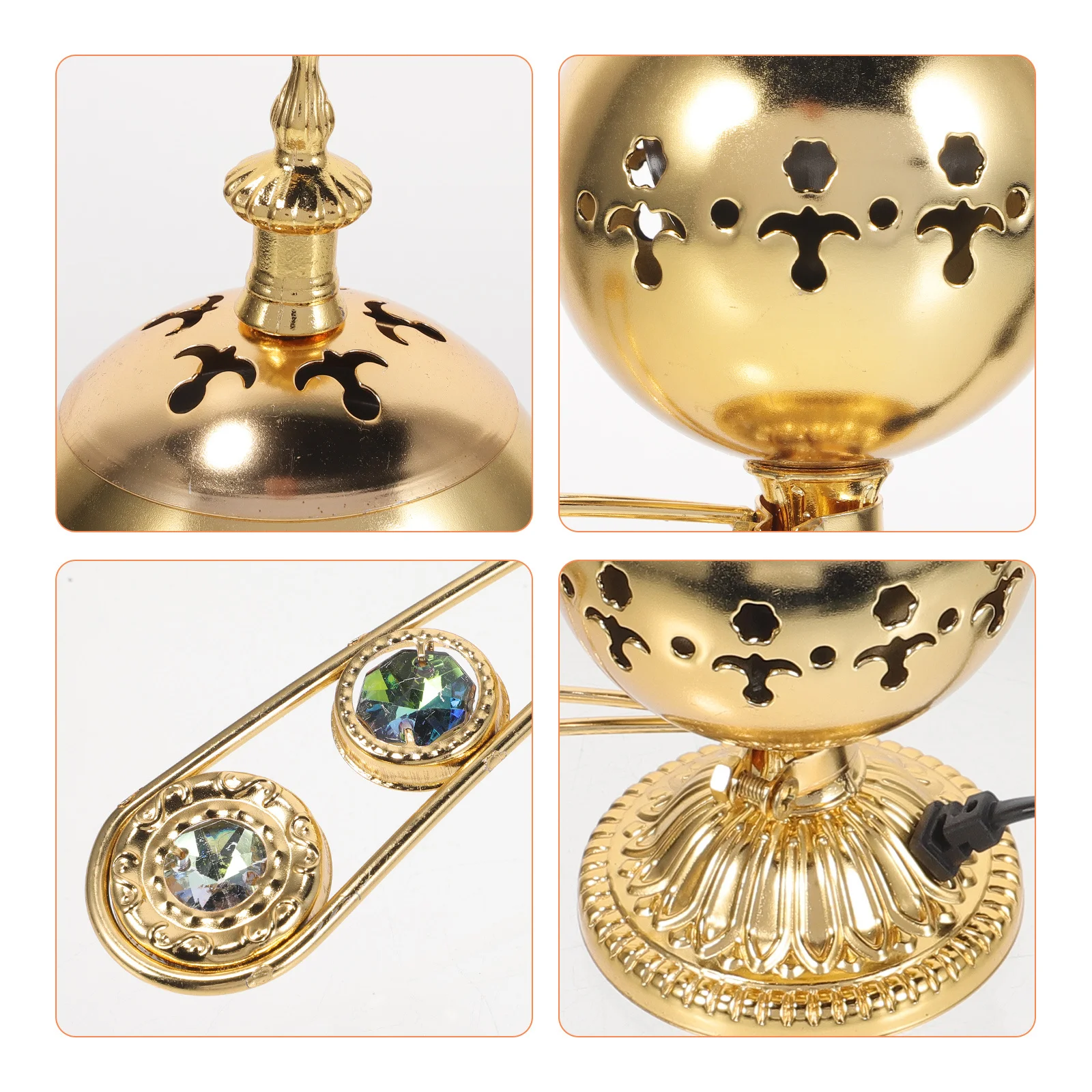 

Electric Incense Burner for Home Use Retro Aroma Stove with Eu Plug Compact Design Portable Incense Stick and Cone Burner