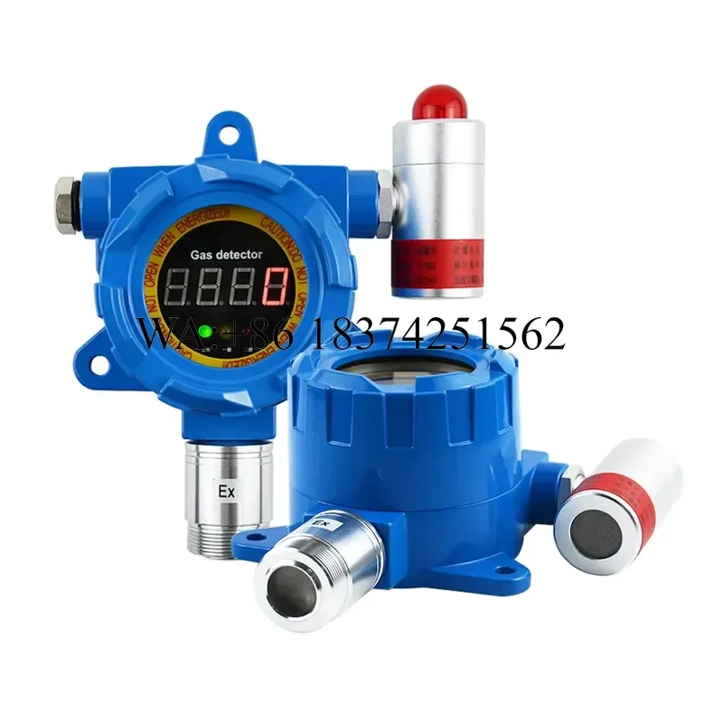 Wmwmnu Online Hydrogen Leak Detector with RS485 Modbus 4-20mA Output Signal H2 Gas Sensor for Industrial Safety Monitoring