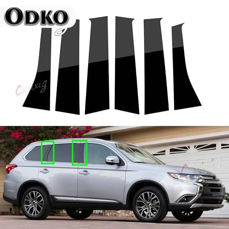 Car Accessories Door Window Trim Cover for Mitsubishi Outlander 2013-2017 2018 2019 2020 2021 Pillar Posts Decoration Stickers