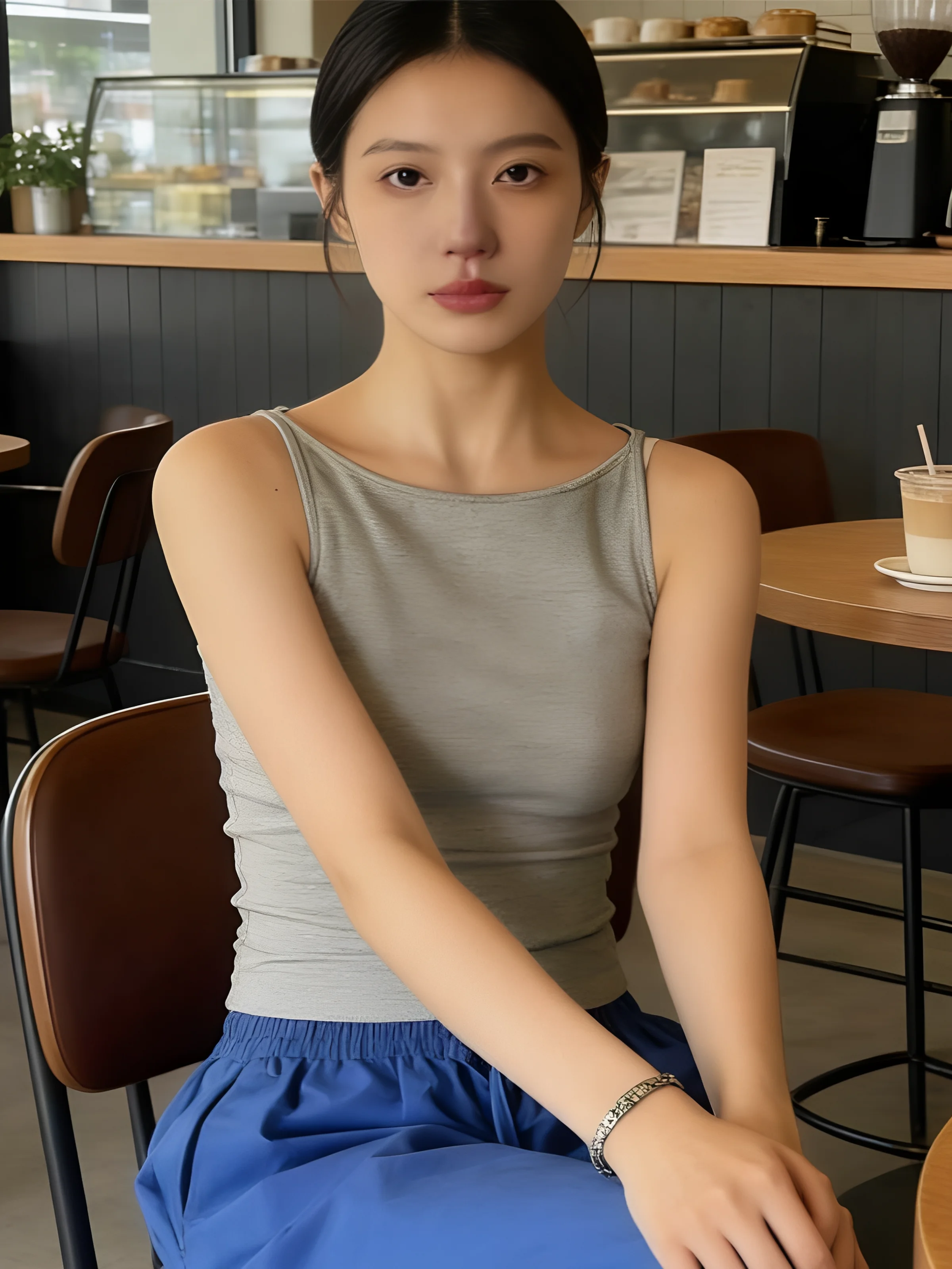 Summer New Women's Cotton 95 Tank Top Backless Camisole Vest Flattering Slimming Bottoming Shirt Cover Belly Ideal plus Size