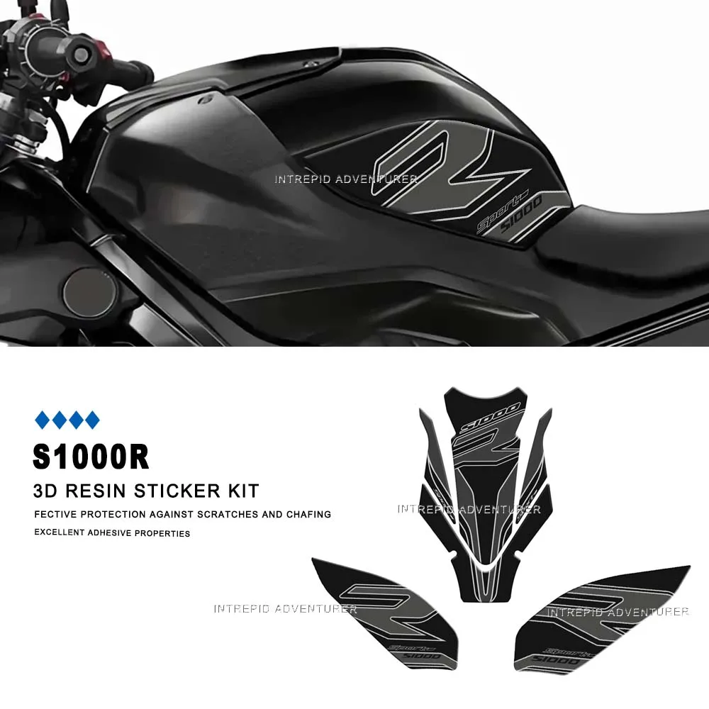 

Motorcycle Accessories Fuel Tank Pad Protector Covers Waterproof 3D Resin Stickers Kit for BMW S1000R S 1000 R 2021-2024