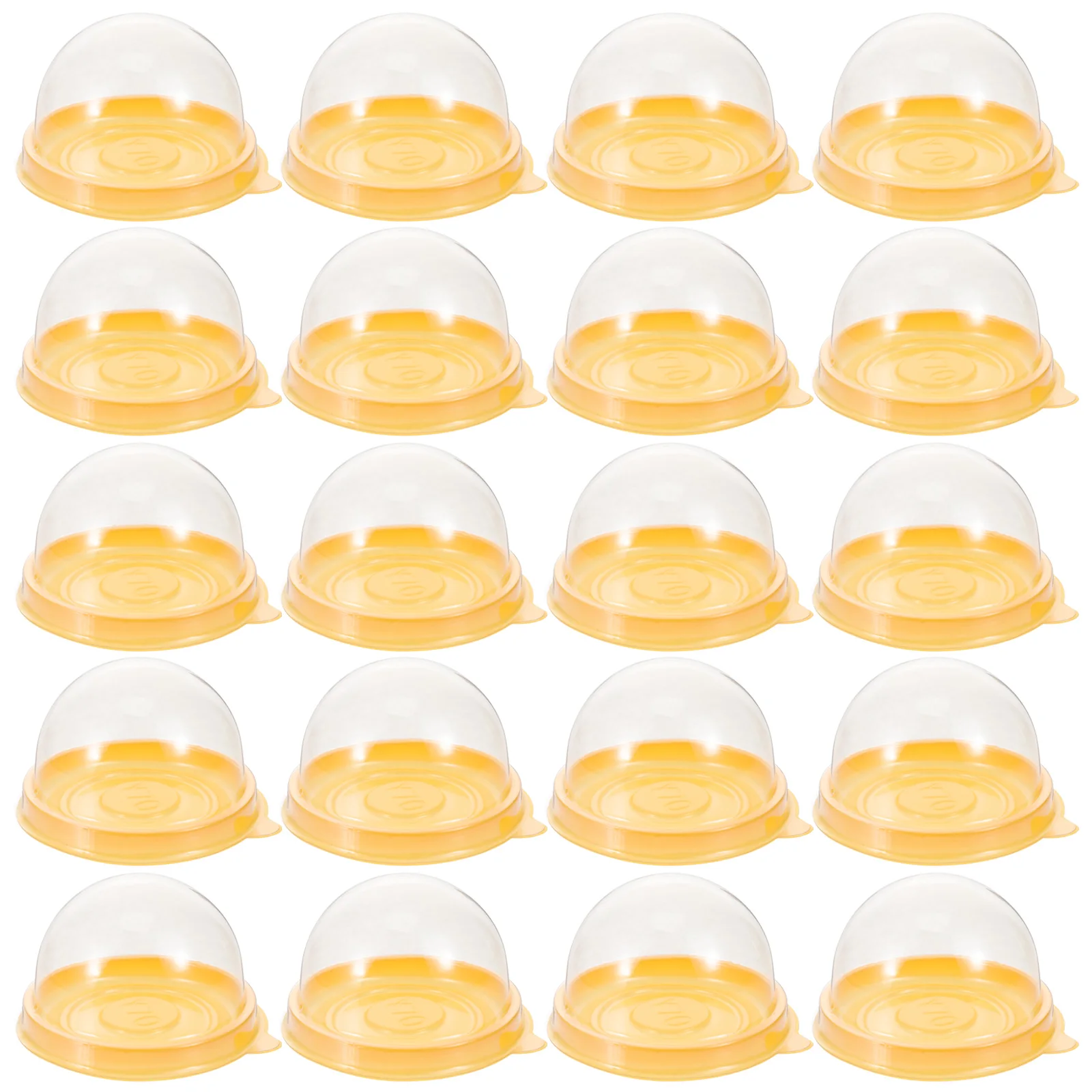 

100pcs Egg Yolk Packaging Boxes Clear Dome Containers for Moon Cake Bakery Supplies Mini Food Storage Plastic Craftsmanship