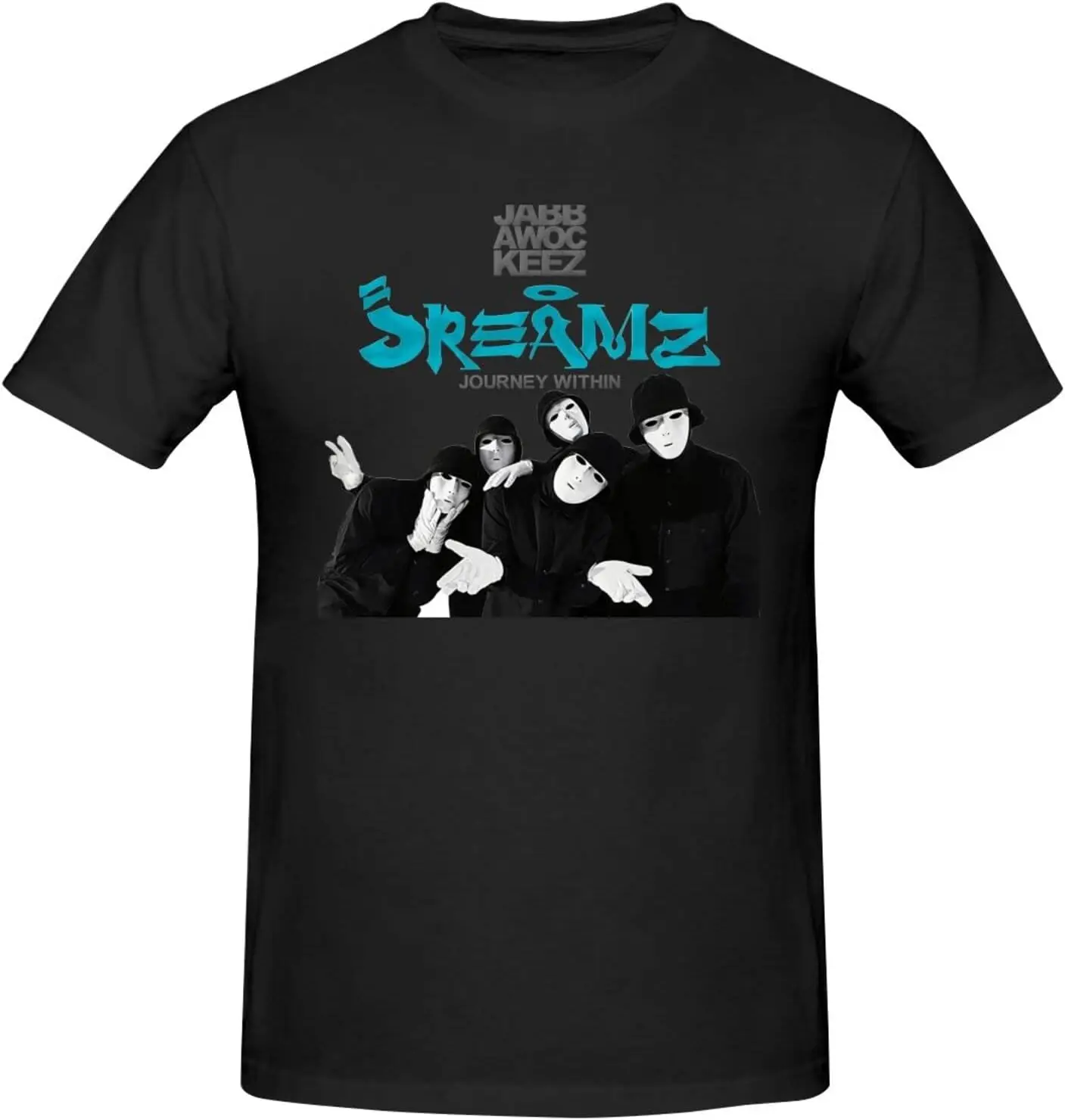 Классический Модный повседневный топ с круглым вырезом Jabbawockeezs, базовые футболки с коротким рукавом, высокое качество, 100% хлопок, короткий рукав