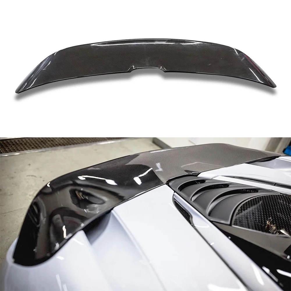 

Forged Carbon Fiber Rear Bumper Spoiler Car Tail Wing Fit For McLaren 720s Coupe OEM Style Rear Wing Assembly Body Kit 2017-2021