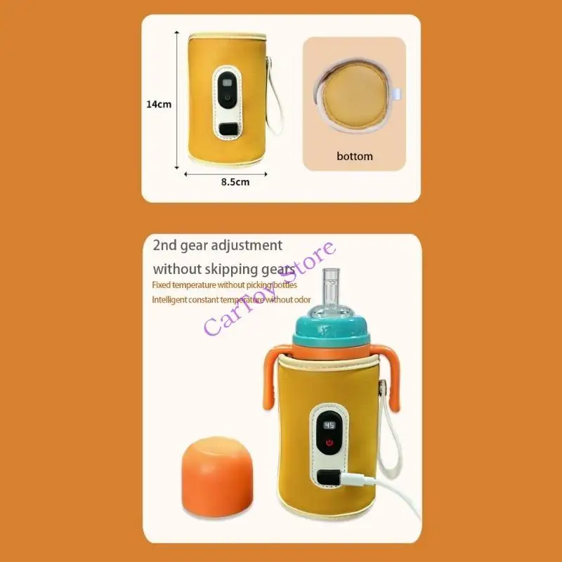 Тонкая USB-аккумуляторная детская бутылочка для поджаривания изменяемой тепловой конфигурации для дома или автомобиля