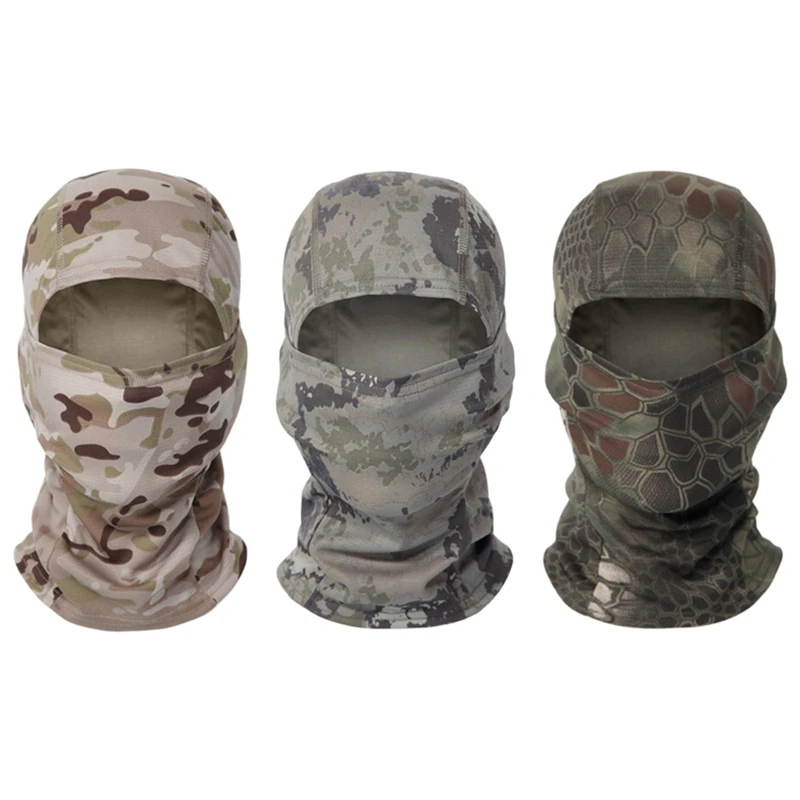 New Outdoor Dustproof Sun Face Mask Tactical Camouflage Full Face Mask Hunting Bike Cycling Neck Protection