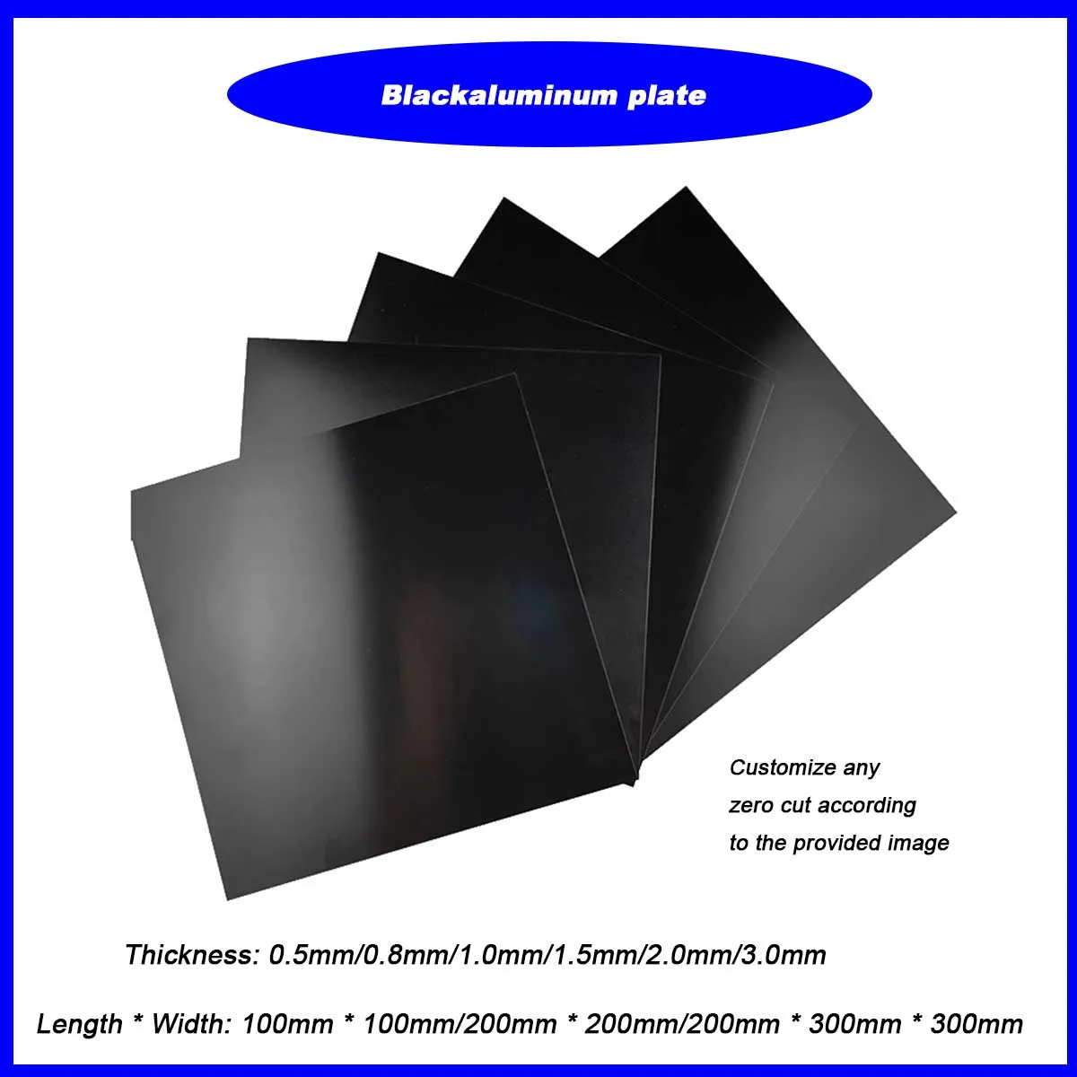 Black Aluminum Plate, Thin Aluminum Plate, Anodized Aluminum Alloy Plate Processing, Wall Decoration Material