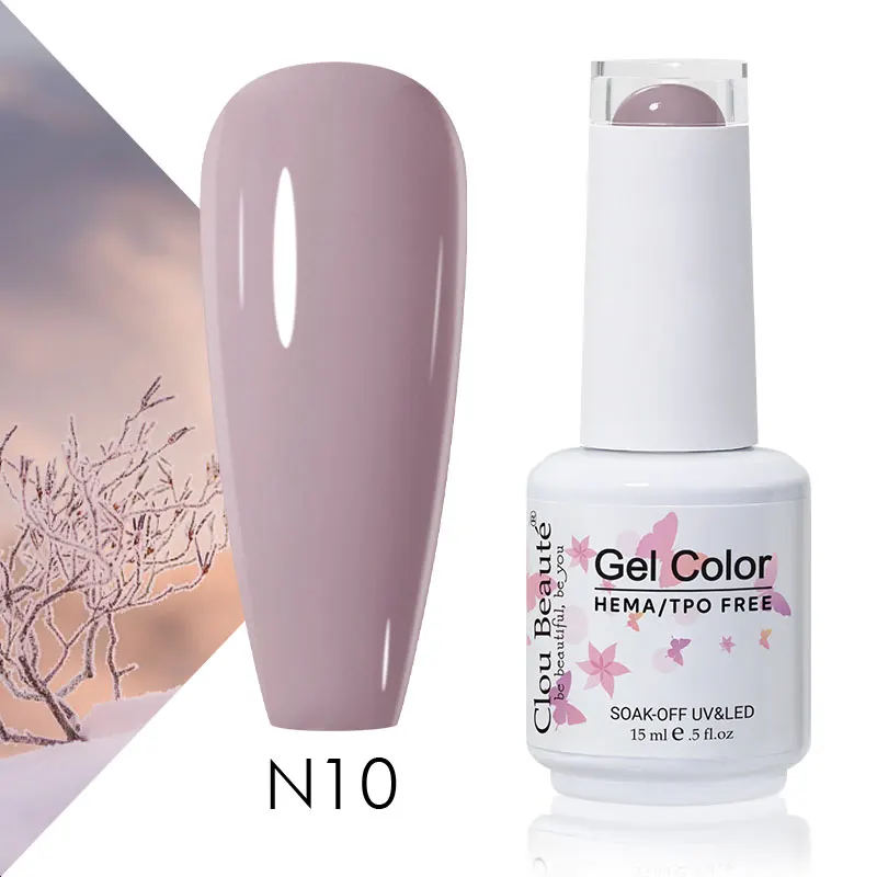 Clou Beaute 56 Kleuren Gel Nagellak Pastal Roze Groen Lavendel UV Nagelgel Losweken UV Vernis Macaron Gel Verf 15 ml Nail Art