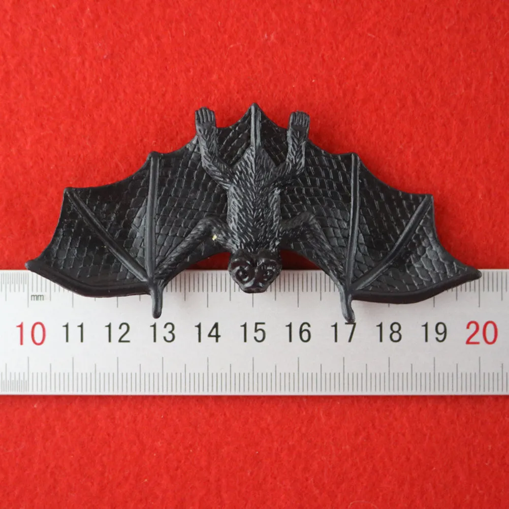 

1Set Black Simulated Bat Plastic Fake Halloween Prank Props Party Decoration Eco-Friendly Non-Toxic Space-Saving Essential