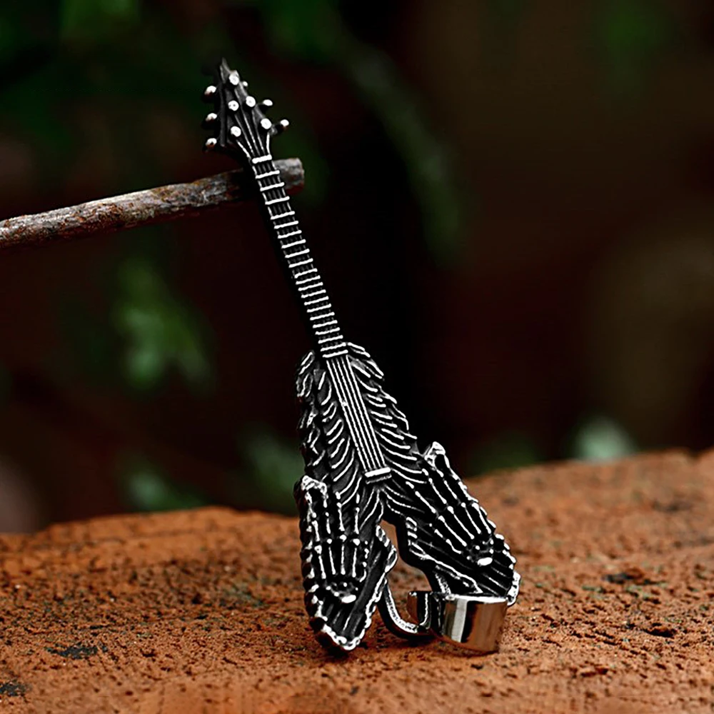 

Unique Vintage Violin Pendant for Men Women Gothic Stainless Steel Musical Instrument Necklace Fashion Jewelry Gift Wholesale