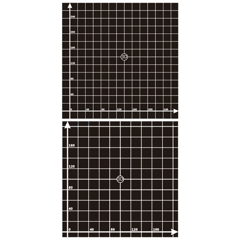 220x220/ 300x300mm New Printing Platform Stickers Build Surface Sheet Mat With Coordinates 3D Printer Accessories P9JD