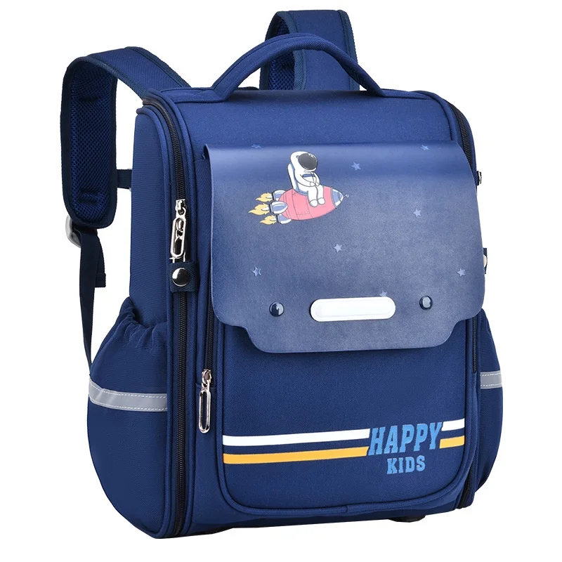 Primary Girl Unicorn Boy Astronaut Cartoon Large Capacity Schoolbags New Children British Style Fashion Breathable Backpacks Hot