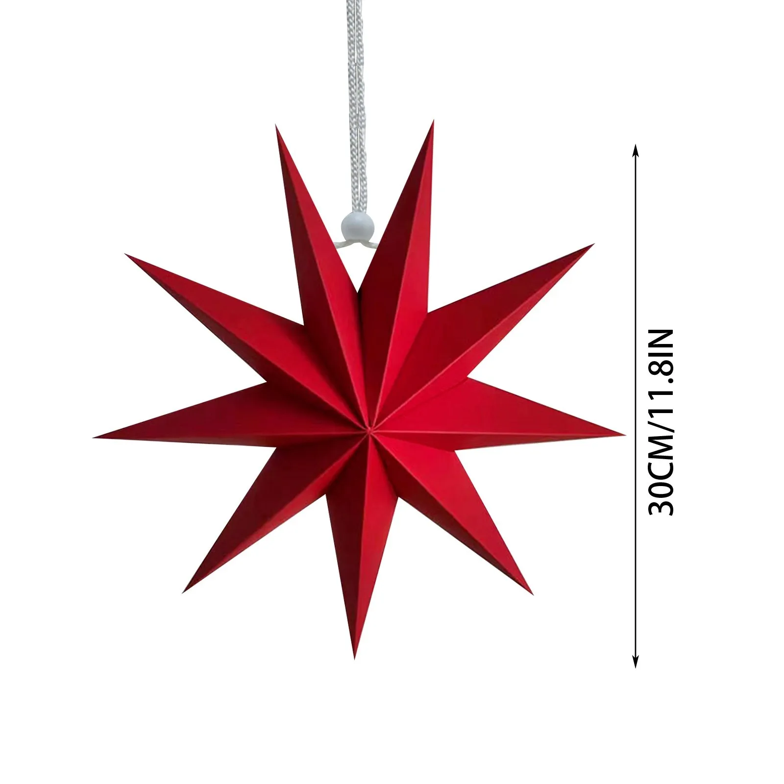 Christmas Tree Pendant Ornament Paper Stars 30 Cm Folding Star Party Decor 2025 Christmas Theme Xmas Tree Star Ornament navidad