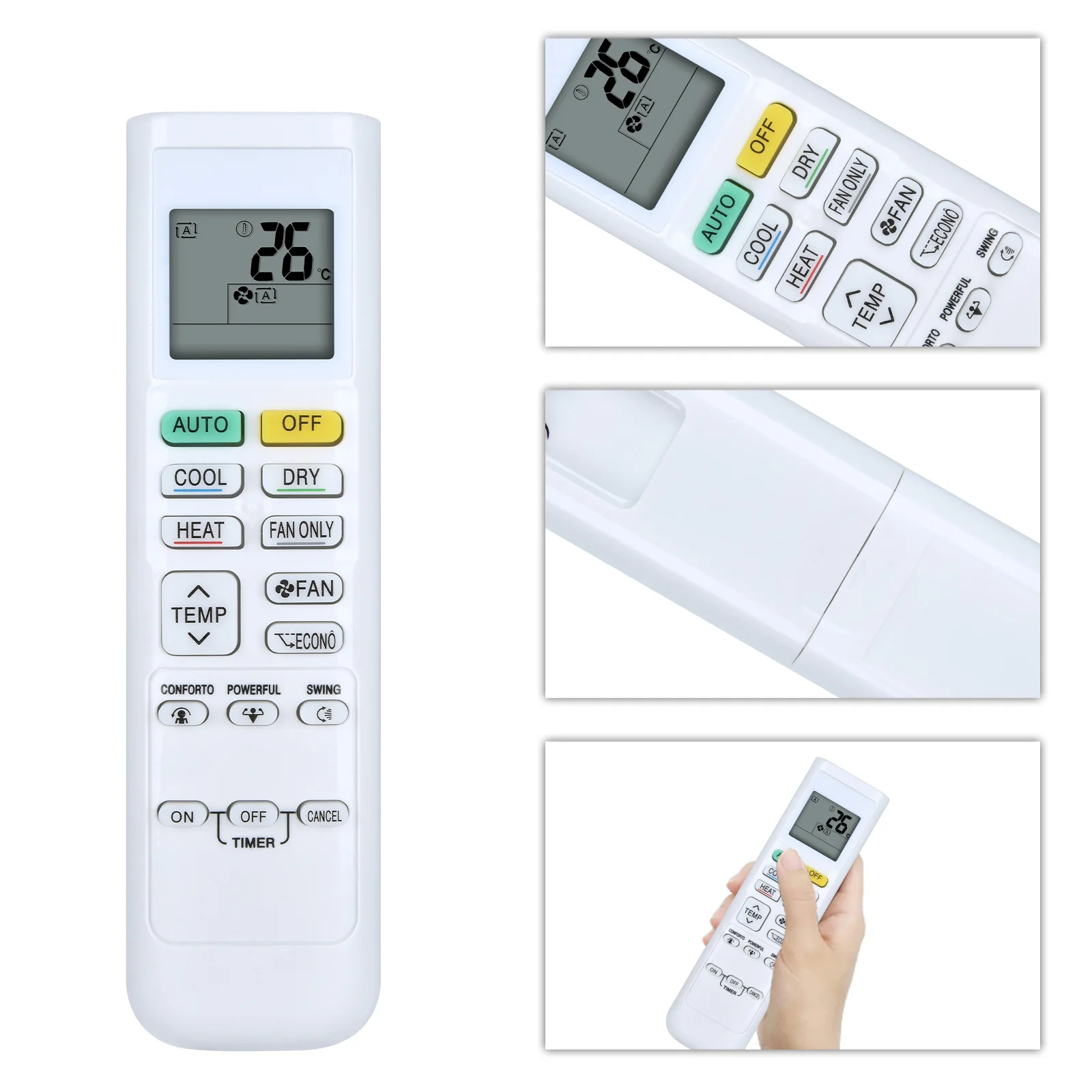 New for Daikin FTK09NMVJU FTX09NMVJU FTK12NMVJU FTX12NMVJU FTK18NMVJU FTX18NMVJU Air Conditioner Remote Control