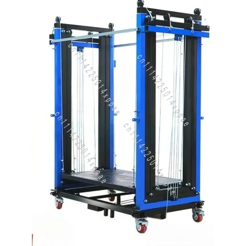 For Construction Home Renovation 2-7m Foldable Mobile Electric Lifting Frame Auto Height Adjust Work Platform