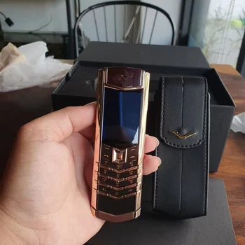 Téléphone portable personnalisé 4G, symboles et dangers luxueux des gens d'affaires qui réussissent, SIGNATURE K8 S Gold, alertes onales de baguette